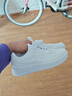 特步情侣男女板鞋小白鞋空军一号春夏透气耐磨百搭运动板鞋休闲鞋 实拍图
