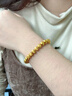 宝蒂兹（Potticy）黄金猫眼手链 999足金爆闪转运珠手串纯金珠手饰男女款节日礼物 ZBHJSL115 卡8猫眼金珠手链 实拍图