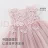 戴维贝拉（DAVE＆BELLA）夏季婴儿女童夏装连衣裙 女宝宝蝴蝶背心裙 儿童公主裙幼小童裙子 烟紫色 110 cm（建议身高100-110cm） 实拍图