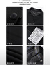 罗蒙（ROMON）【西服+西裤】新中式立领中山装商务礼服西装外套黑色3XL 晒单实拍图