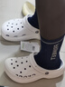 卡骆驰（CROCS）贝雅云彩女士洞洞鞋户外休闲鞋|208186 白色-100 40 (260mm) 尺码偏小，建议选大一码 实拍图