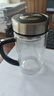 希诺双层玻璃杯带把手高档泡茶杯子男家用办公透明水杯XN-9321 435mL 实拍图