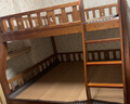 临稚胡桃木 儿童上下床实木高低床双层床上下铺床两层木床子母床 爬梯款 上铺宽1.6米下铺宽1.8米 实拍图