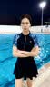 斯凯奇泳衣女连体裙式保守显瘦大码高级感成人女士遮肚子温泉泳装女 XL 实拍图