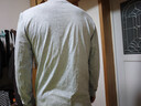 宜而爽【100%纯棉】男士T恤圆领长袖打底衫软棉棉内衣汗衫内搭上衣女长t 实拍图