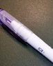 uni三菱 双头荧光记号笔 学生作业手账绘画标记笔彩色笔 细0.4mm粗4mm PUS-103T 1支/袋 浅紫色 实拍图