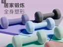 Keep哑铃女士健身家用彩色浸塑环保手铃亚铃全身塑形樱粉1kg*2 实拍图