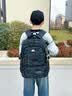 MOSQINOR书包男生初高中生新款大容量背包男小学生3-6年级减负护脊双肩包 大号迷彩黑【含挂件/约45L适合初中/高中生】 实拍图