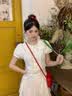 森上优集【内衬+打底裤】学院风白色泡泡袖衬衫连衣裙女夏收腰小个子短裙 衬衫连衣裙 L 实拍图