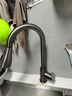 四季沐歌厨房水龙头系列抽拉式枪灰色冷热不锈钢小蛮腰三功能洗菜盆水龙头 实拍图