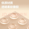 得力（deli）【全网低价】高弹橡胶防撞粒 冰箱贴 防撞垫 防撞贴 13mm*5.5mm 20粒/袋 柔软防磕碰 JF117 实拍图