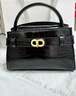 CHARLES&KEITH鳄鱼纹凯莉包手提斜挎婚包包女包生日礼物CK2-50270880-1 Black黑色 S 实拍图