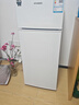 HYUNDAI（韩国现代）小冰箱迷你小型家用冷藏冷冻宿舍出租房办公室双开门二门电冰箱节能省电 100L白【一级能效+租房必备】 实拍图