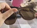 米家小米方框偏光太阳镜 高清男款士女墨镜 驾驶防紫外线眼镜 琥珀棕 实拍图