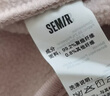 森马（Semir）外套女抗静电摇粒绒宽松休闲百搭冬季拼接立领插肩袖夹克简约 橡皮粉61214 L 实拍图