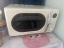 格兰仕（Galanz）复古微波炉 家用小型20L迷你 奶油风百搭复古 易清洁大平板 自动菜单 700瓦省电KAW0-SF2 实拍图