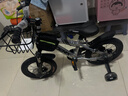 凤凰（Phoenix）儿童自行车男女宝宝脚踏车3-8-12岁儿童山地车14-18-22寸小孩单车 极氪辐条轮+ 炫酷银+ 悍马辅助轮 14寸适合身高（95-120cm） 实拍图