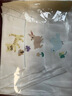 全棉时代婴儿隔汗巾纱布吸汗儿童开学幼儿园宝宝纯棉垫背小猫小鹿小鸟3条 实拍图