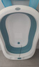 十月结晶婴儿洗澡盆新生儿大号可折叠智能感温格洛里蓝浴盆浴网浴垫3件套 实拍图