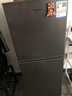 HYUNDAI（韩国现代）小冰箱迷你小型家用冷藏冷冻宿舍出租房办公室双开门二门电冰箱节能省电 118L灰【行业爆款+省电轻音】 实拍图