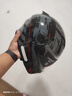 YOHE摩托车头盔新国标3c认证春季复古全盔电动车安全帽男女全盔 970 黑红灰 L 实拍图