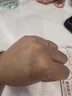 BJYLS999足银戒指女男素圈食指环小众开口纯银尾戒饰品生日礼物送女友 【999足银】极简素圈戒指-女款 实拍图