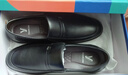 意尔康男鞋秋季羊皮舒适一脚蹬皮鞋男软面套脚商务休闲鞋 59171W黑色 44 实拍图