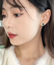 唐后（TH）唐后纯银镶翡翠耳钉轻奢日常通勤约会高级感耳饰送女友闺蜜耳环 实拍图