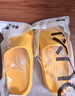 朴西香蕉船凉拖鞋女士浴室不易滑居家室内四季情侣拖鞋男 黄色 39-40 实拍图