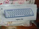 罗技（Logitech）时尚系列K390无线蓝牙键盘 超薄便携 新升级 蓝色 79键 实拍图