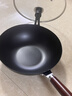京严炒锅章丘款铁锅无涂层炒菜不粘锅家用精铁锅具燃气电磁炉用已开锅 【灶具通用】适合3-5人  赠盖铲  直径 32cm 百年工艺｜传统铁锅｜健康不沾 实拍图
