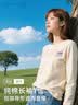 真维斯（Jeanswest）纯棉打底衫长袖t恤女2026年春季新款休闲宽松百搭运动风内搭上衣 实拍图