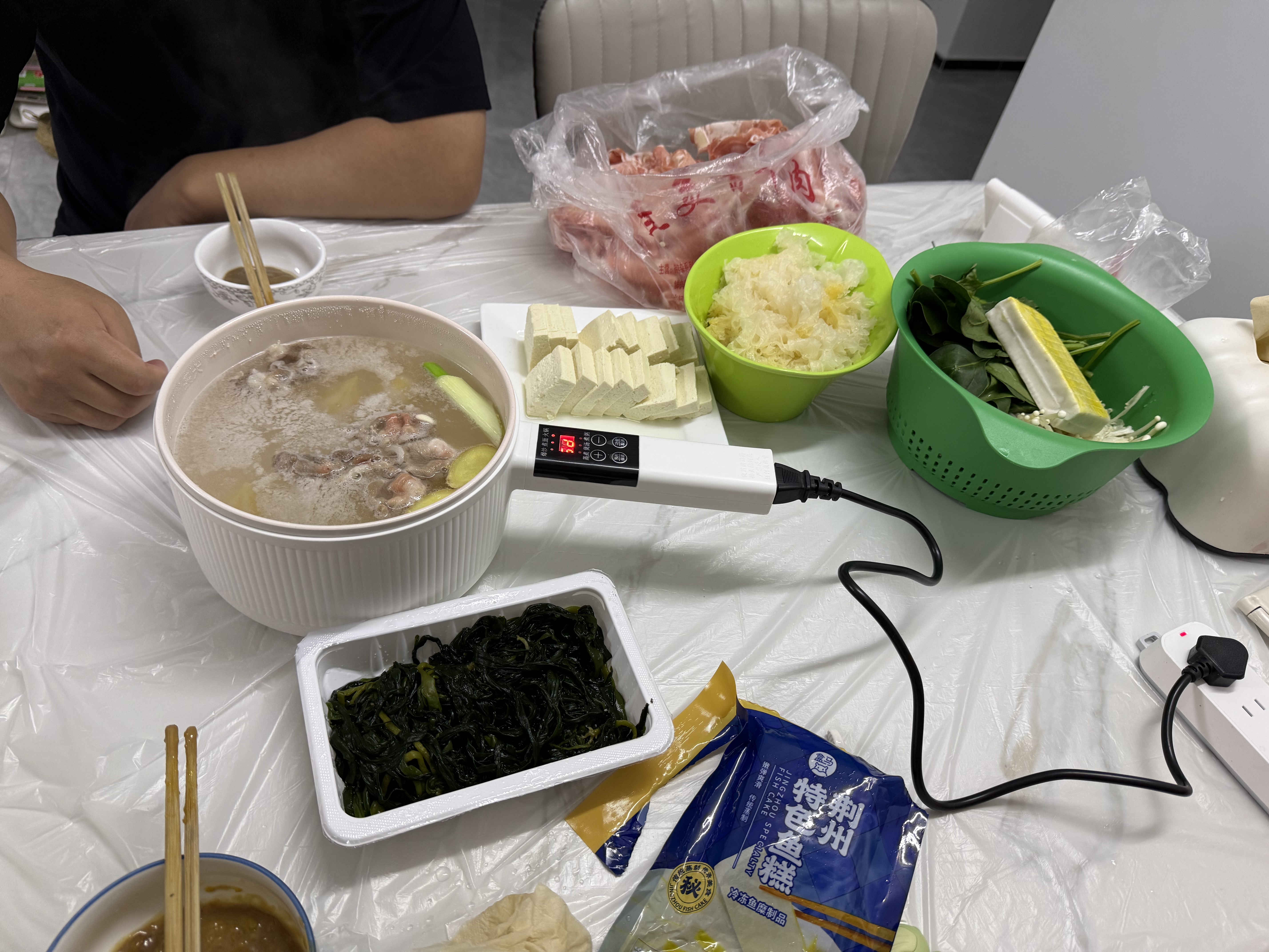 巴拉巴拉童装儿童外套男童春秋装连帽软壳衣拼色户外风趣味活泼 绿白色调00441 120 实拍图