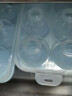 佳佰 塑料蛋盒冷藏冰箱收纳盒放鸡蛋储物盒分格鸡蛋格蛋托 蓝色1个装 实拍图