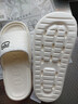 百慕倾臣 拖鞋女踩屎感夏室内家居家用情侣防滑静音厚底洗澡浴室 凉拖鞋男 米白 【无甲醛无致癌物 】 38-39 正码（内长250MM） 实拍图