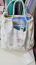 新款可爱碎花小白兔帆布包女单肩包大容量手提袋拎书布袋托特包包 绿色兔子【高品版】-无挂饰 实拍图