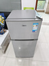 美的（Midea）112L两门小冰箱灰色双温小冰箱迷你家用宿舍租房灵活摆放节能低音深冷速冻 BCD-112CM 实拍图
