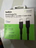 贝尔金（BELKIN）双Type-C数据线 60W快充 CtoC电源线 iPhone手机苹果电脑MacBook快充线 1米编织款 黑色 CAB024 实拍图