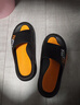 回力运动拖鞋男浴室内户外减震防滑厚底凉拖鞋HL39651黑黄色46-47码 实拍图