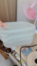【10只装】冰箱保鲜盒食品级冷冻收纳盒微波炉饭盒便当盒学生餐盒 可冷冻收纳盒3个装350ml 实拍图