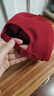 【热巴同款】加大棒球帽帽子男女大头围显脸小春夏字母百搭棒球帽 刺绣款-红色 实拍图