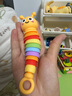 马博士婴儿牙胶硅胶牙咬胶0-1岁宝宝摇铃玩具安抚百变扭扭毛毛虫黄色 实拍图
