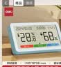 得力（deli）室内温湿度表LCD电子温湿度计婴儿房室内温湿办公用品老人儿童礼品蓝LE505PRO 实拍图