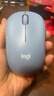 罗技（Logitech）M221 轻音鼠标 无线鼠标 办公鼠标 对称鼠标 带无线微型接收器 雾霭蓝 实拍图