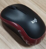 罗技（Logitech）M185鼠标 无线鼠标 办公鼠标 对称鼠标 黑色红边 带无线2.4G接收器 实拍图