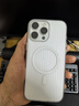 猩球卫士高级感防指纹适用Apple/苹果iPhone16ProMax磁吸瓦楞手机壳超薄行李箱条纹保护套磨砂外壳白 实拍图