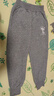史努比（SNOOPY）儿童裤子早春新款男女童运动卫裤中大童休闲长裤 CUDDLY-灰 130 实拍图