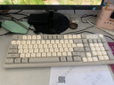 前行者V1蓝牙无线键盘鼠标套装机械手感静音三模男女生办公高颜值键鼠便携电脑笔记本平板iPad手机通用 奶油灰-三模键盘-白光【无线/蓝牙/有线】 实拍图