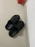 稻草人洞洞鞋男士钓鱼凉鞋工装户外穿运动大码防滑涉水沙滩拖鞋黑 42-43 实拍图