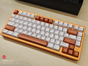 WOB rainy75客制化键盘三模铝坨坨机械键盘cnc电脑无线蓝牙游戏电竞外设雨 【新品】星云橙/雪顶芒芒轴/冰晶 实拍图